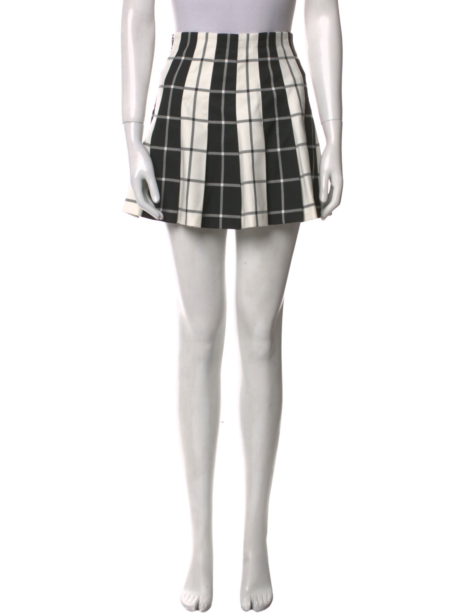 Alice + Olivia Plaid Print Mini Skirt