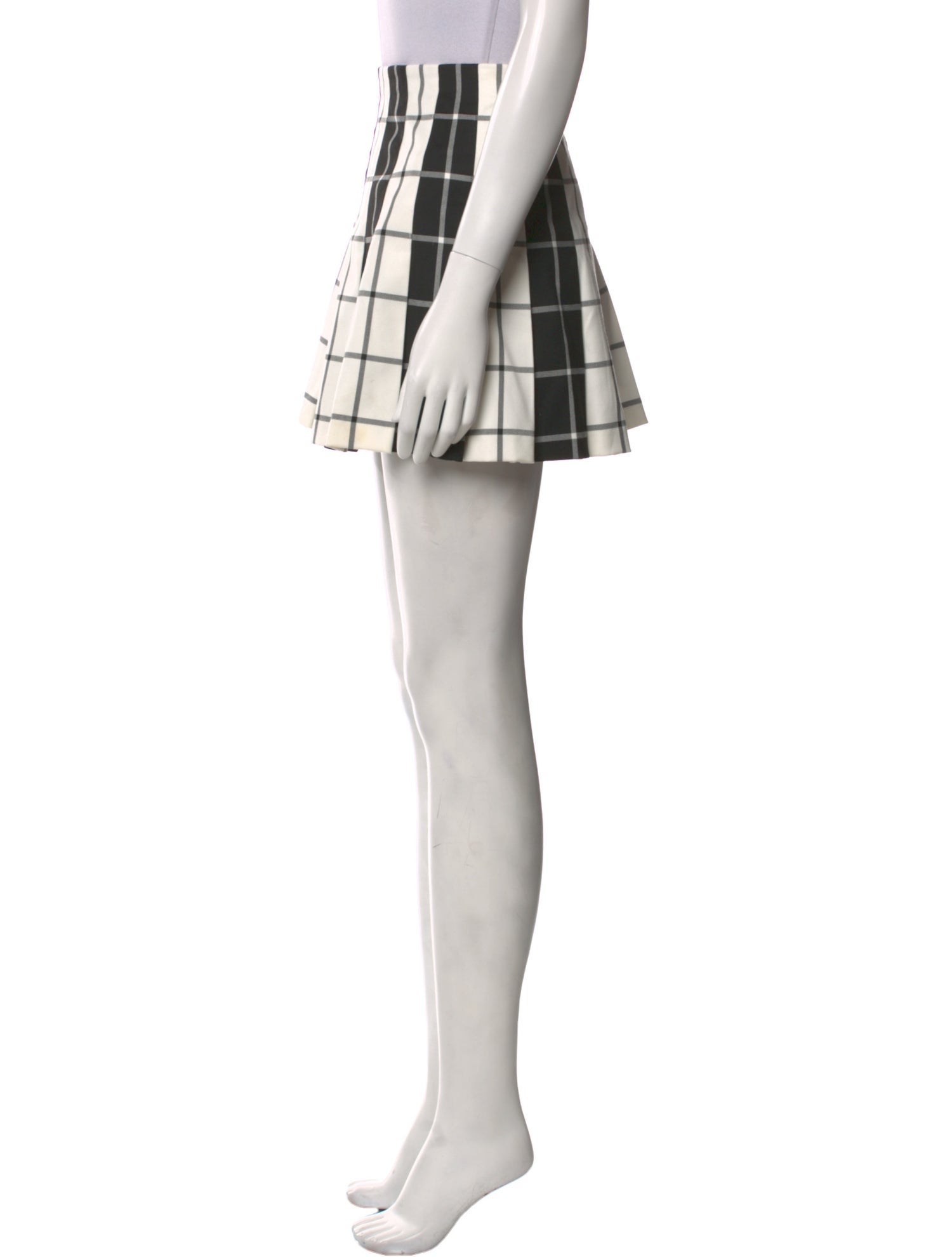 Alice + Olivia Plaid Print Mini Skirt