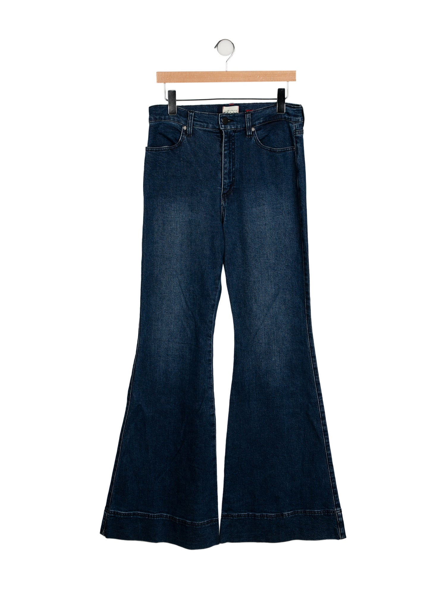 Alice + Olivia High-Rise Wide Leg Jeans