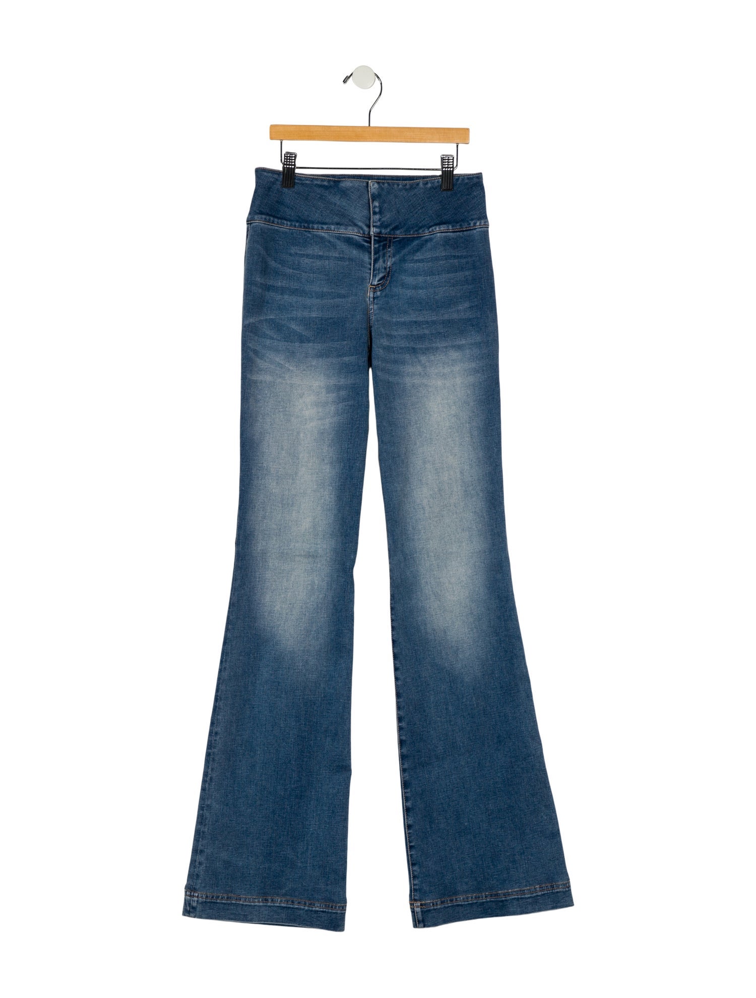 Alice + Olivia Mid-Rise Wide Leg Jeans