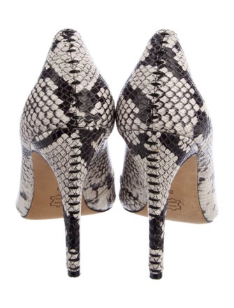 Alice + Olivia Leather Animal Print Pumps