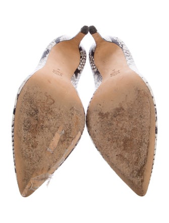 Alice + Olivia Leather Animal Print Pumps