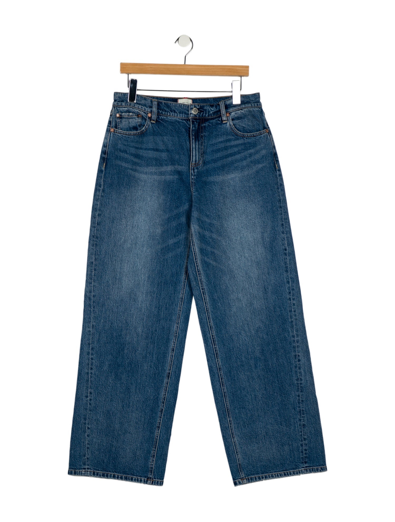 Alice + Olivia High-Rise Wide Leg Jeans