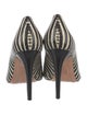 Alice + Olivia Leather Striped Pumps