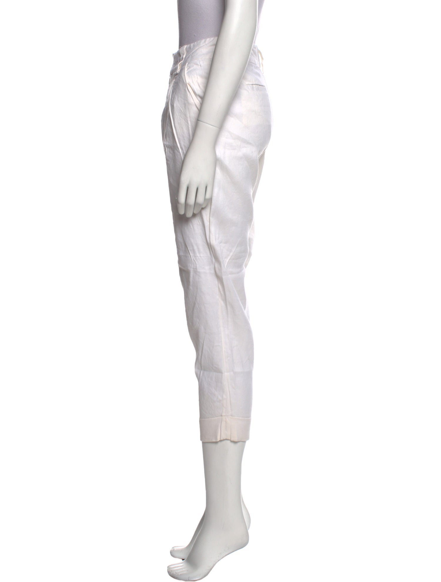 Alice + Olivia Linen Straight Leg Pants