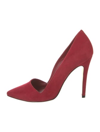 Alice + Olivia Suede D'Orsay Pumps