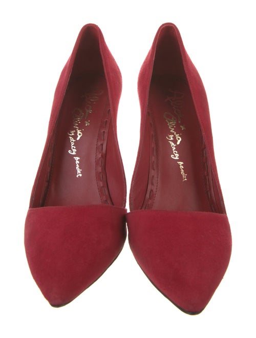 Alice + Olivia Suede D'Orsay Pumps