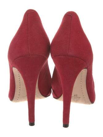 Alice + Olivia Suede D'Orsay Pumps