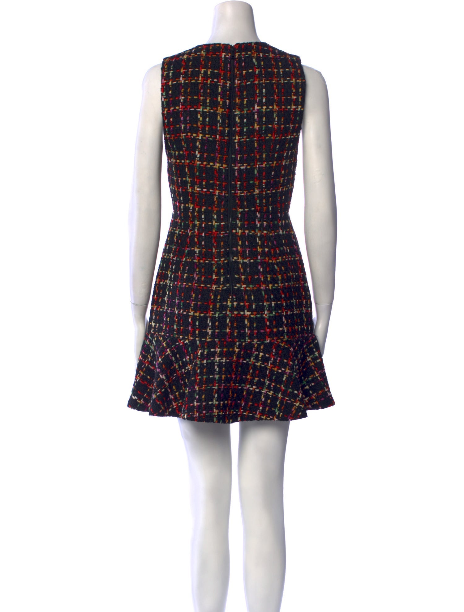 Alice + Olivia Plaid Print Mini Dress