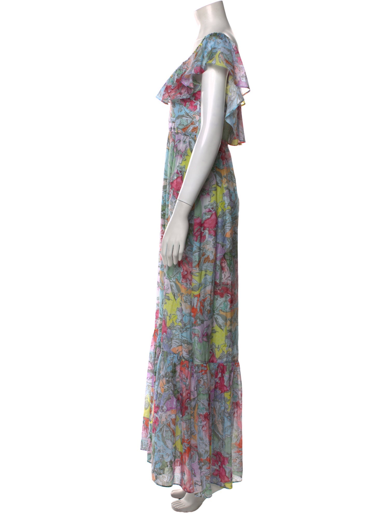 Alice + Olivia Floral Print Long Dress