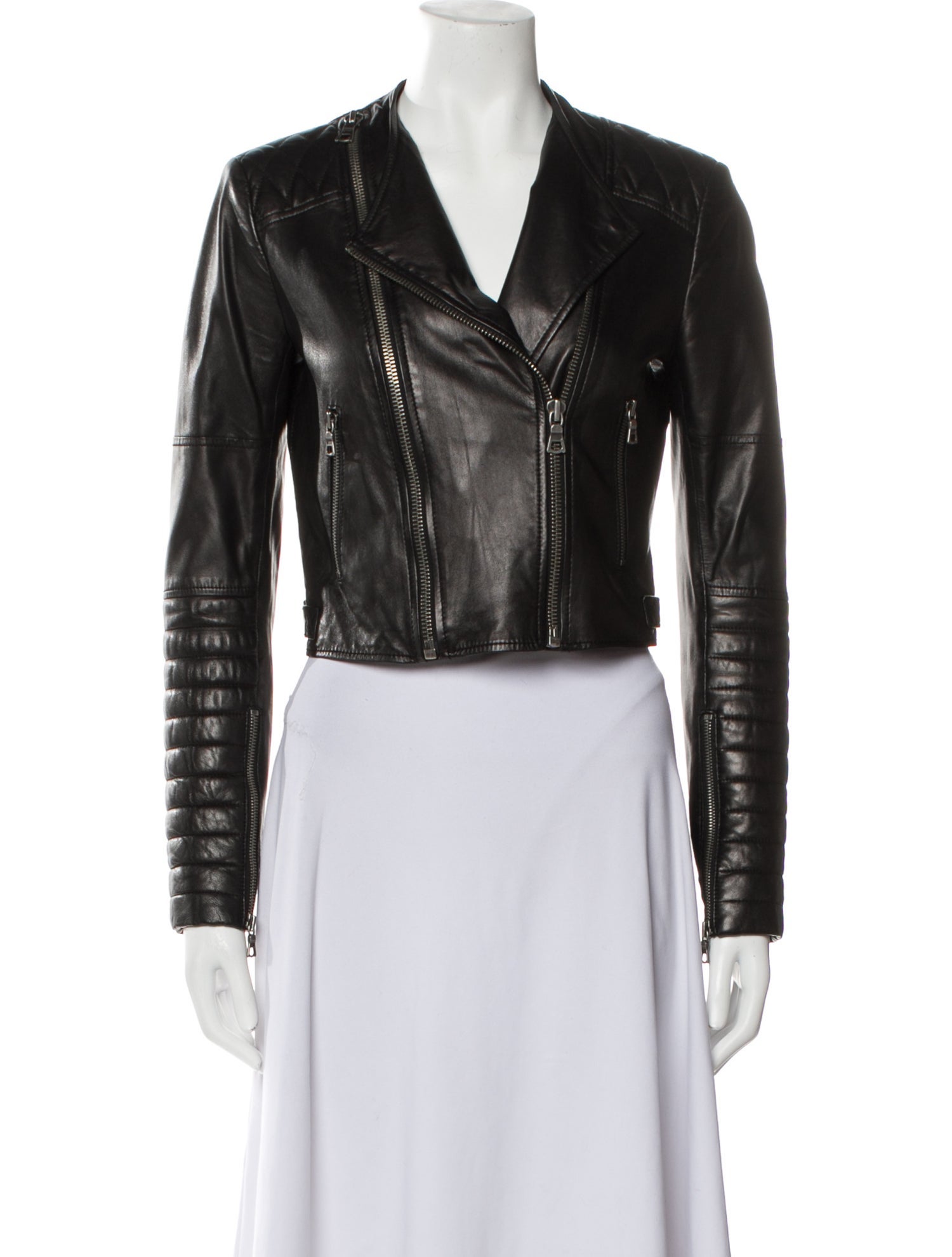 Alice + Olivia Leather Biker Jacket