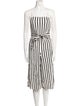 Alice + Olivia Linen Striped Jumpsuit