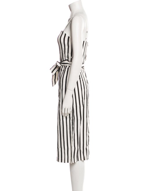 Alice + Olivia Linen Striped Jumpsuit