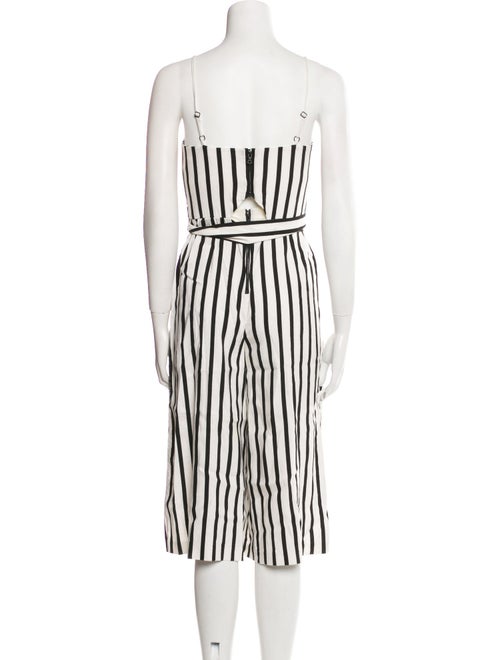 Alice + Olivia Linen Striped Jumpsuit