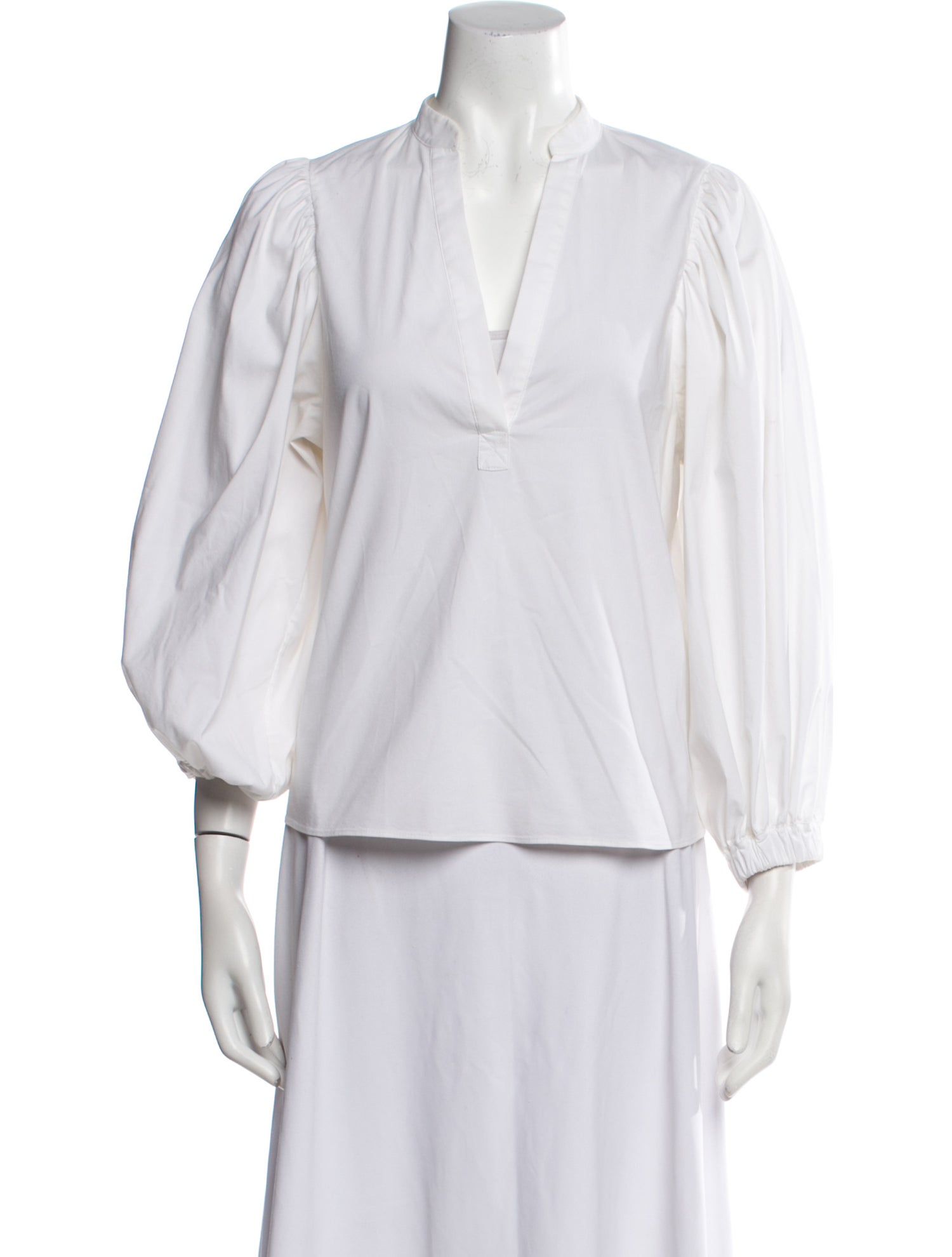 Alice + Olivia V-Neck Three-Quarter Sleeve Blouse