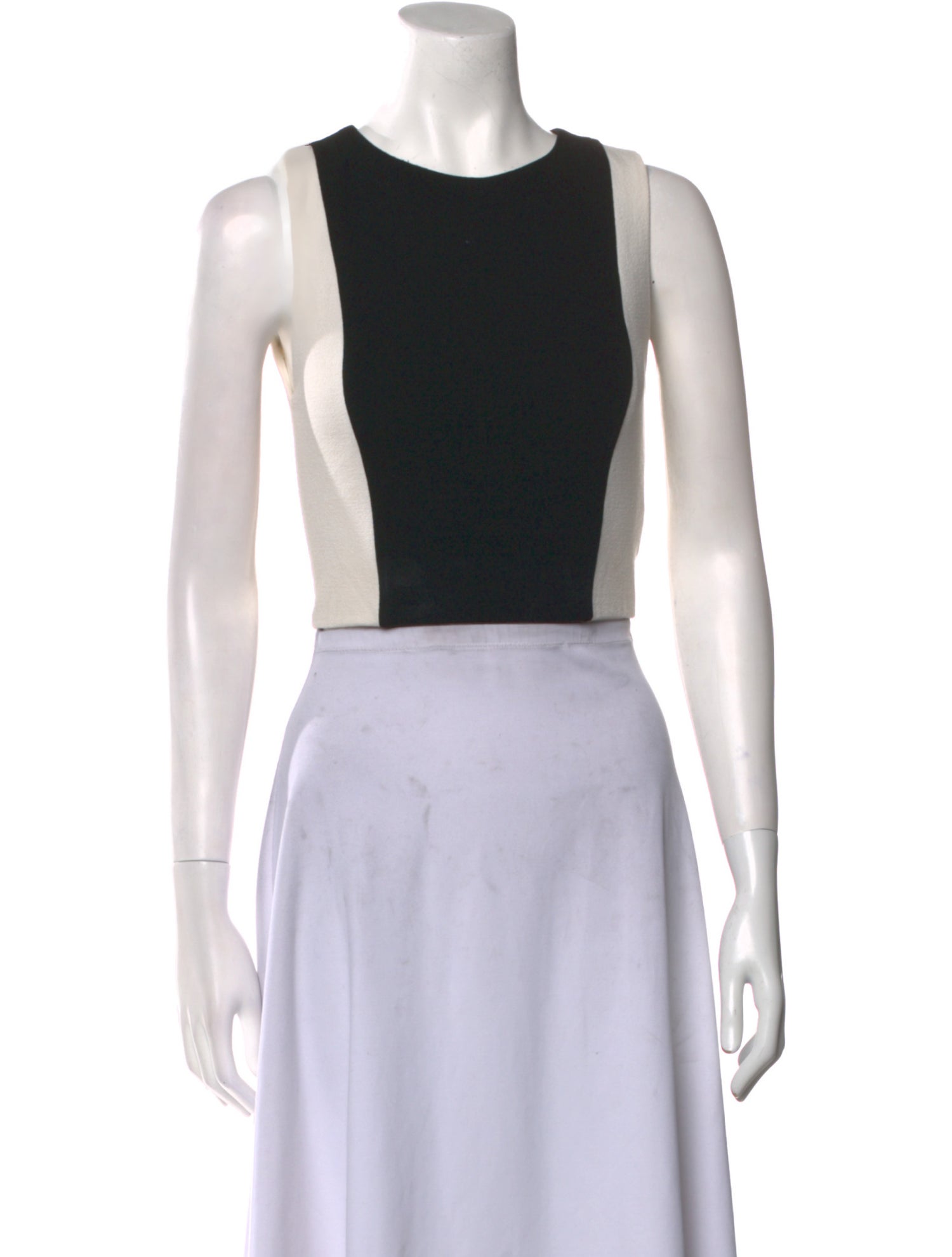 Alice + Olivia Scoop Neck Sleeveless Crop Top