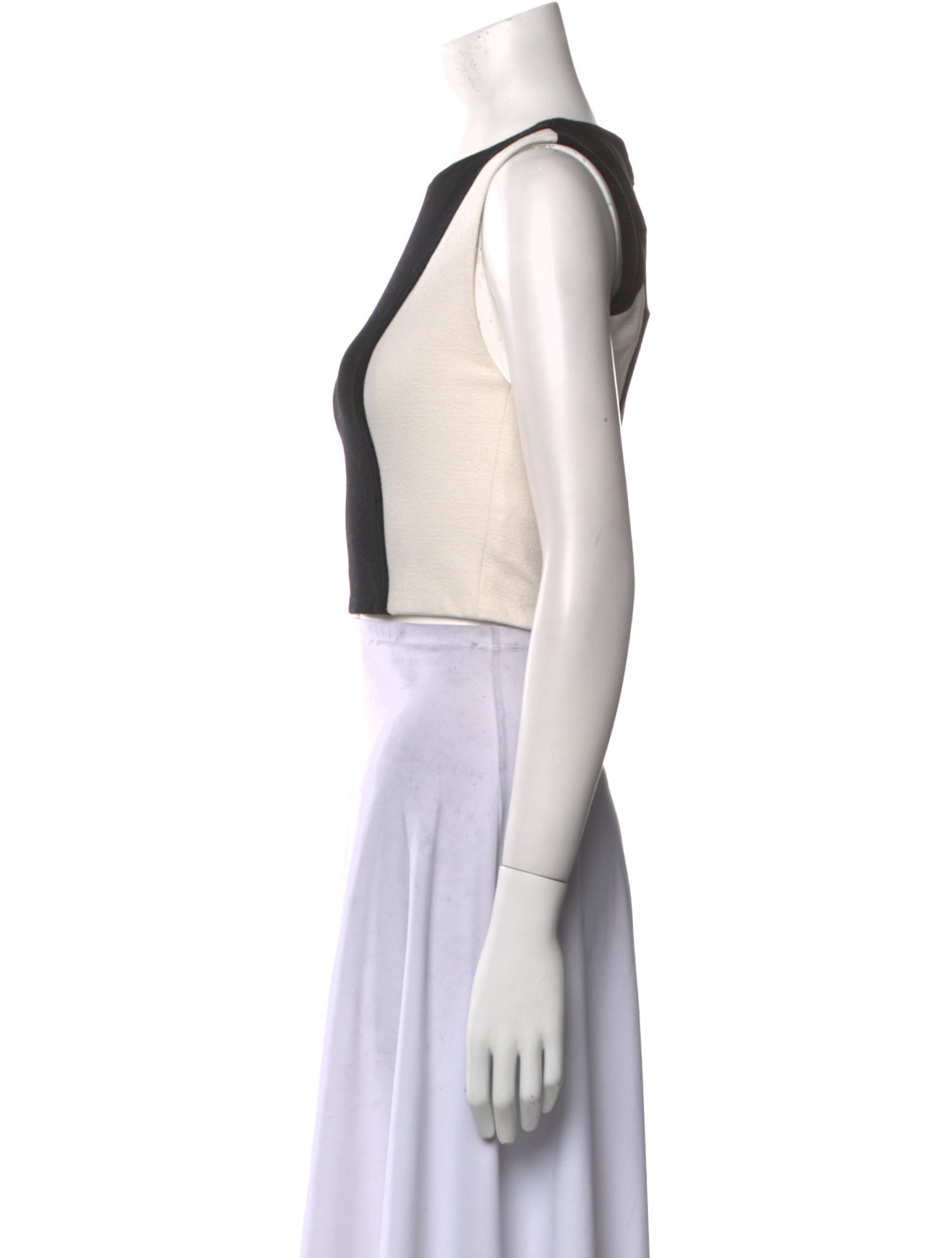 Alice + Olivia Scoop Neck Sleeveless Crop Top