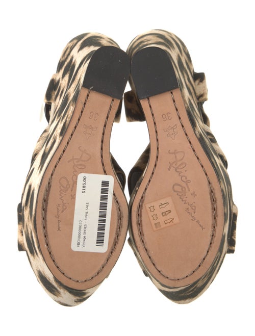 Alice + Olivia Animal Print Espadrilles