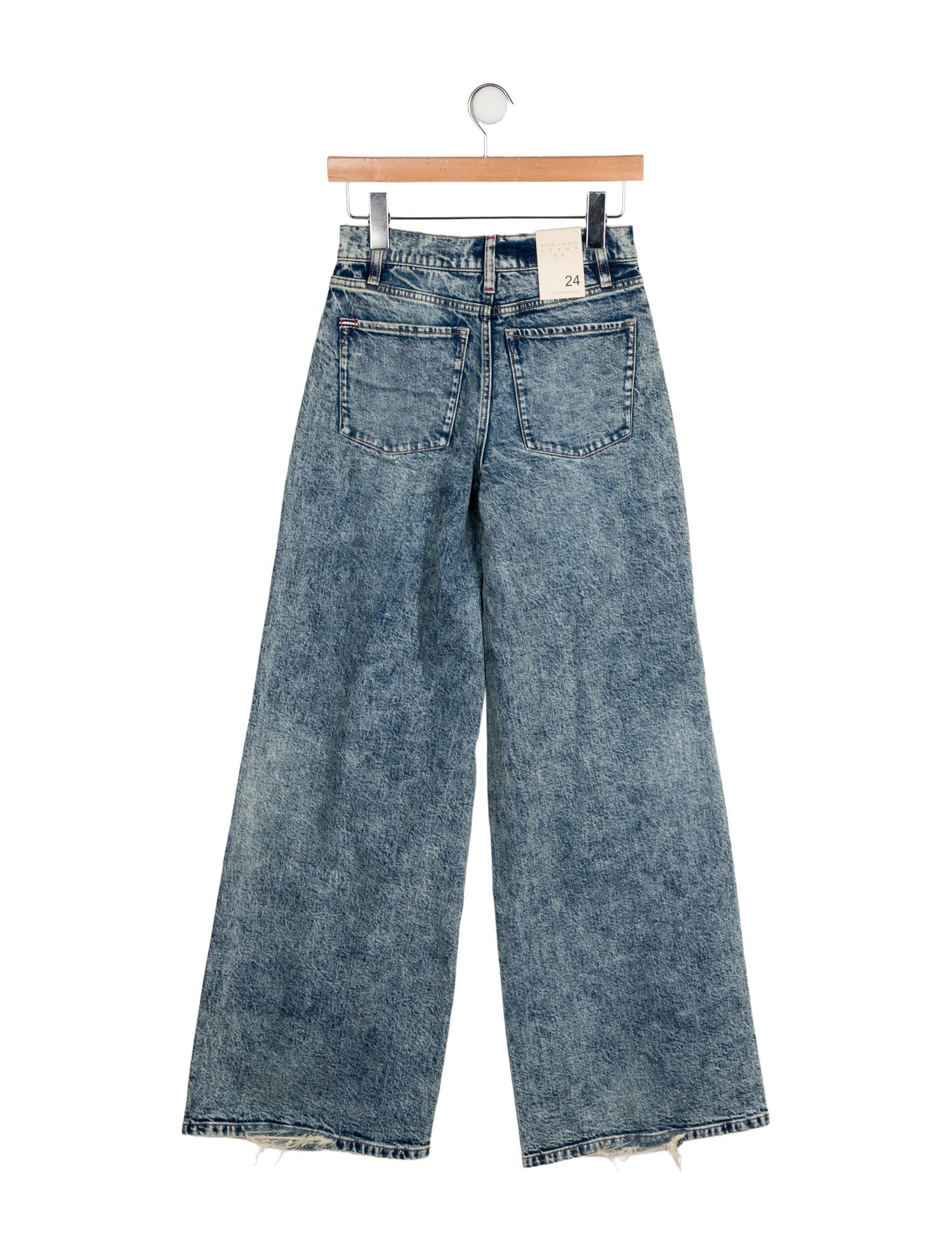 Alice + Olivia Mid-Rise Wide Leg Jeans w/ Tags