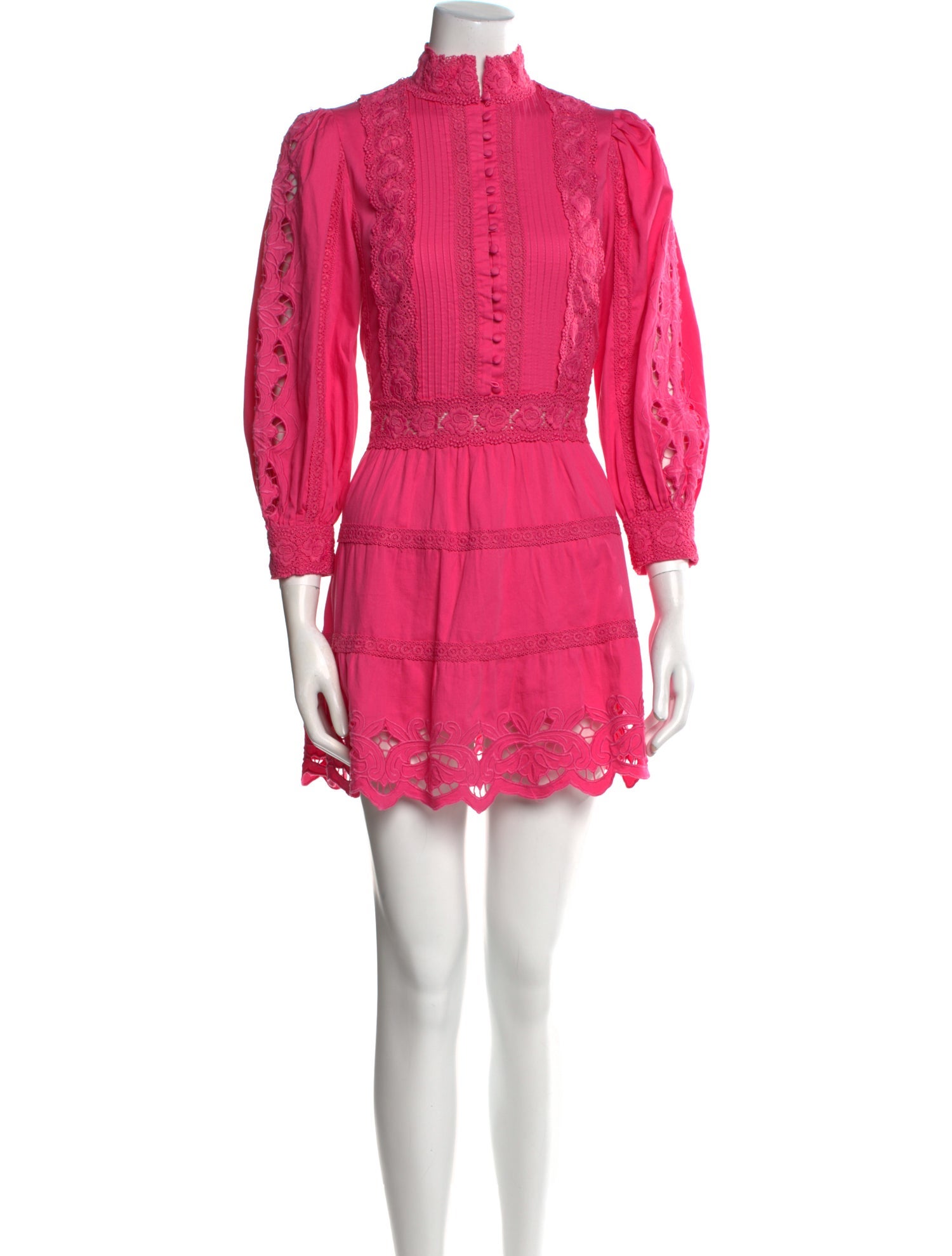 Alice + Olivia Mock Neck Mini Dress