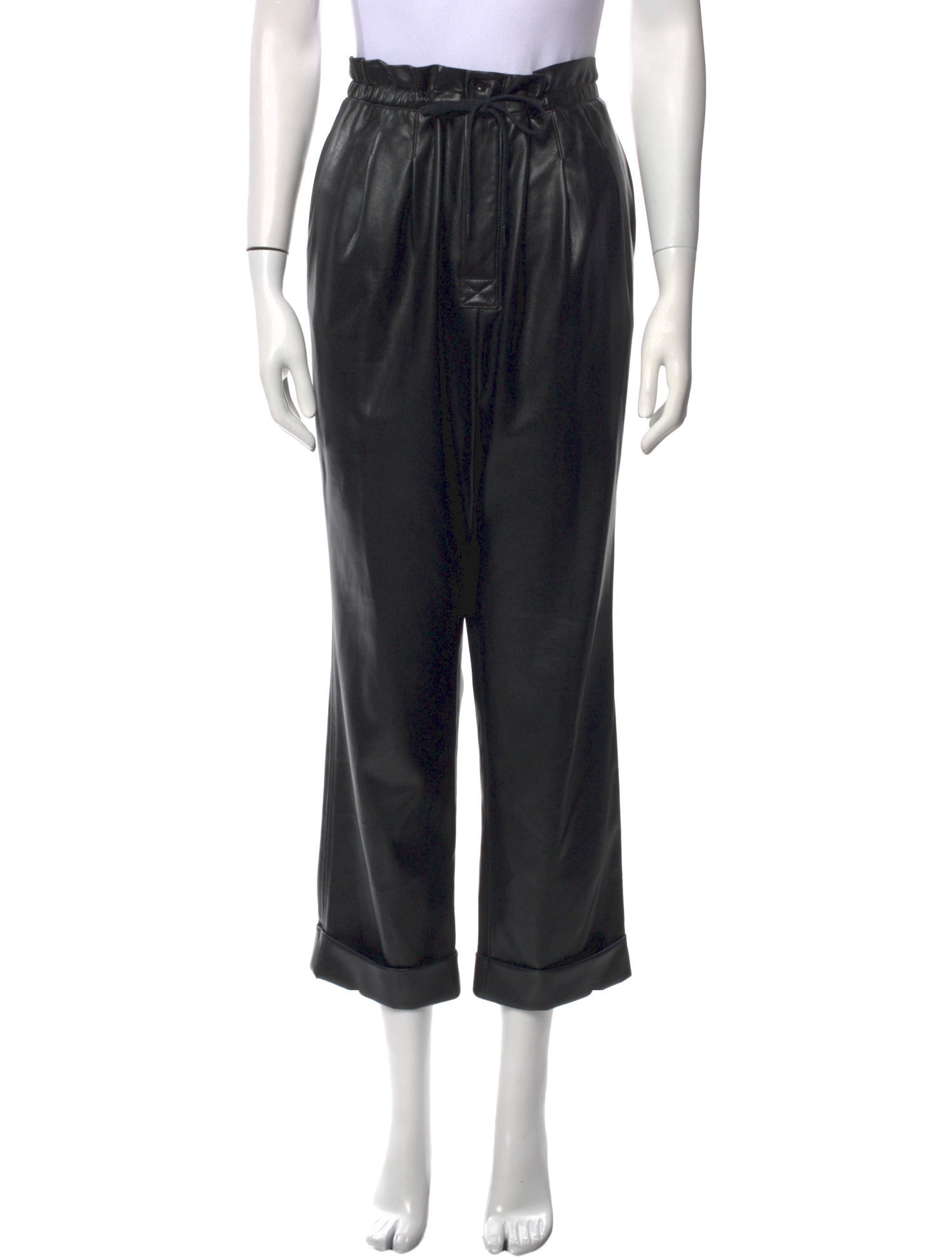 Alice + Olivia Faux Leather Straight Leg Pants