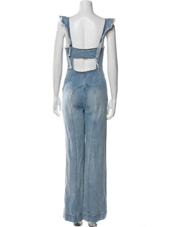 Alice + Olivia Square Neckline Jumpsuit
