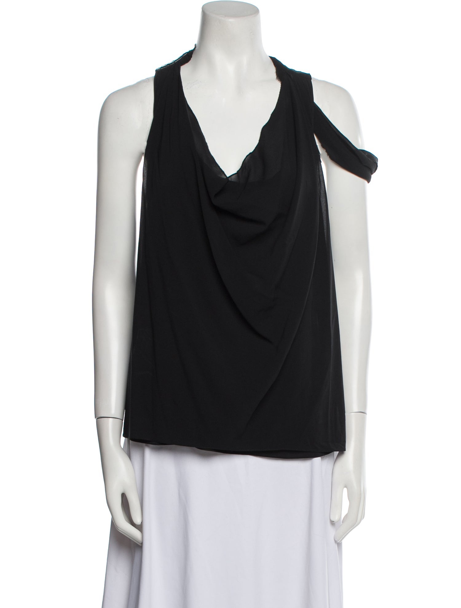 Alice + Olivia Silk Cowl Neck Blouse