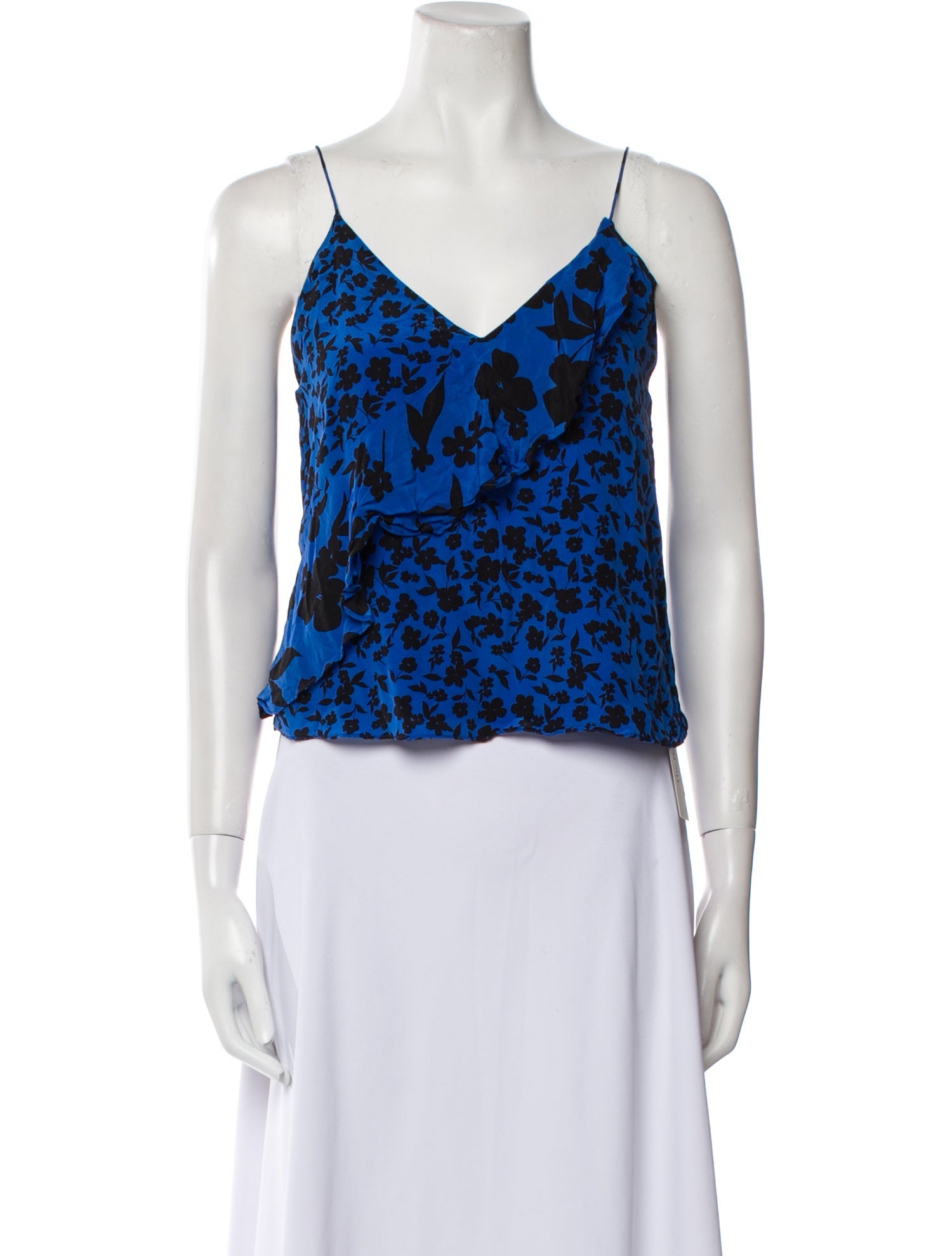 Alice + Olivia Silk Printed Crop Top