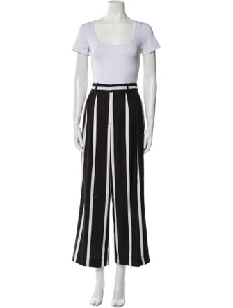 Alice + Olivia Linen Striped Pant Set