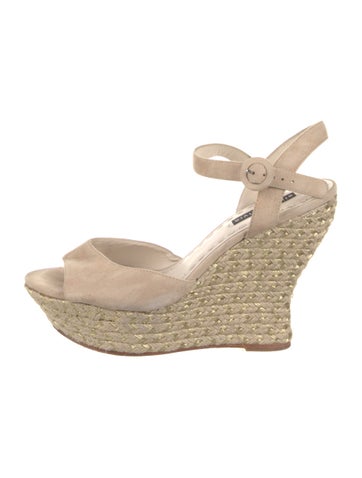 Alice + Olivia Sandals Suede Espadrilles IT 40.5 | 10.5