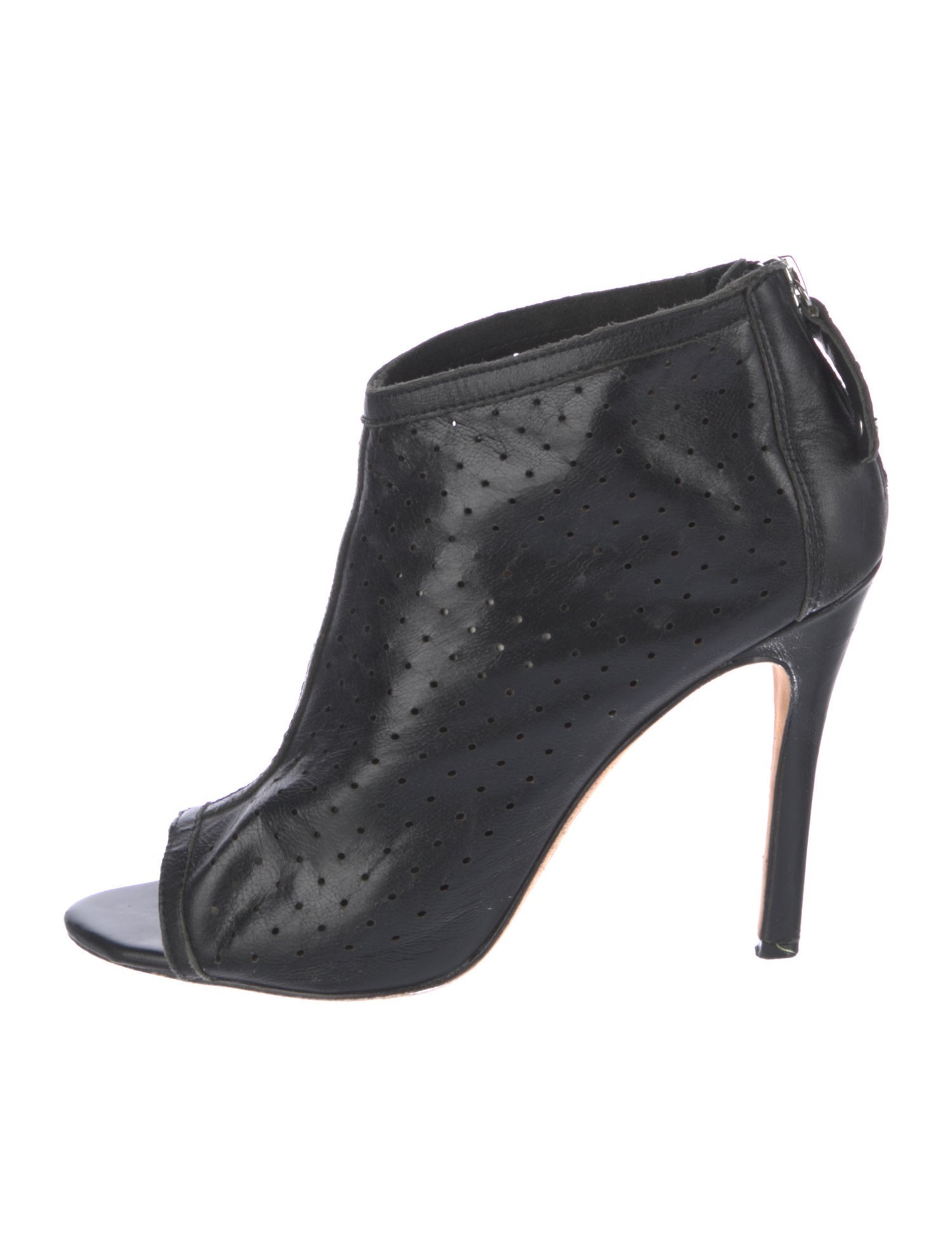 Alice + Olivia Leather Lasercut Accents Boots