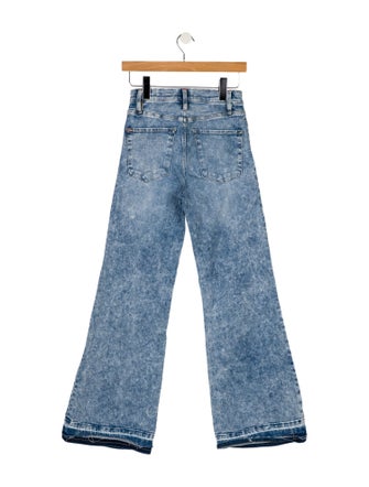 Alice + Olivia Mid-Rise Wide Leg Jeans