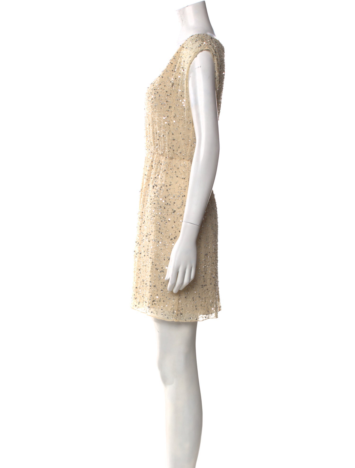 Alice + Olivia V-Neck Mini Dress