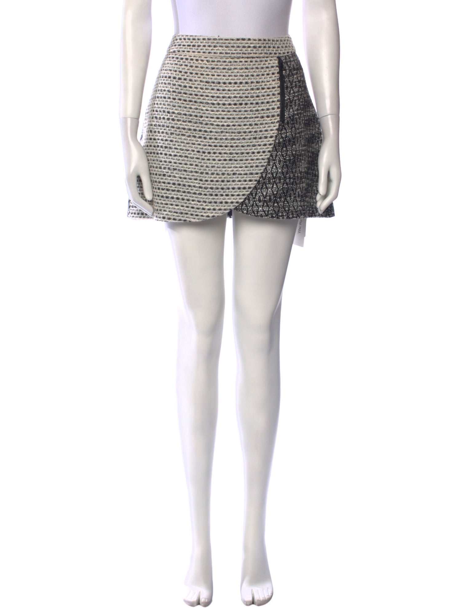 Alice + Olivia Tweed Pattern Mini Skirt