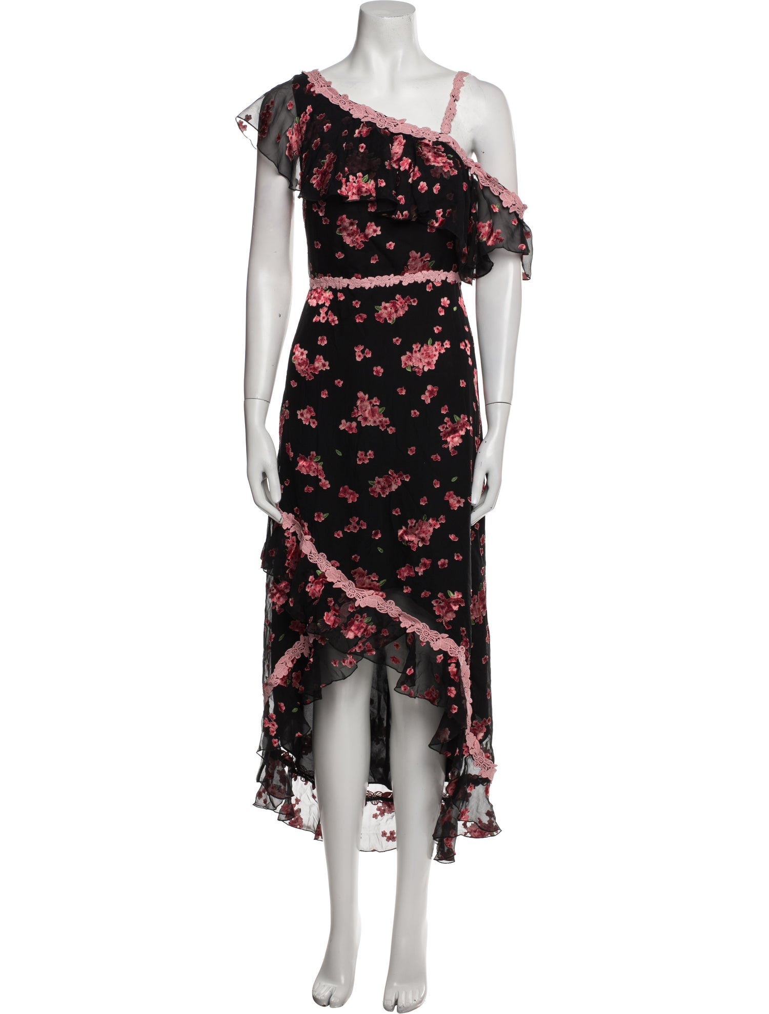 Alice + Olivia Silk Long Dress