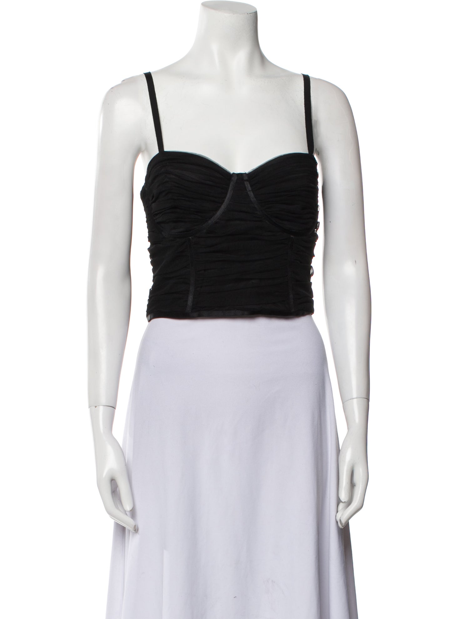 Alice + Olivia Square Neckline Sleeveless Crop Top w/ Tags