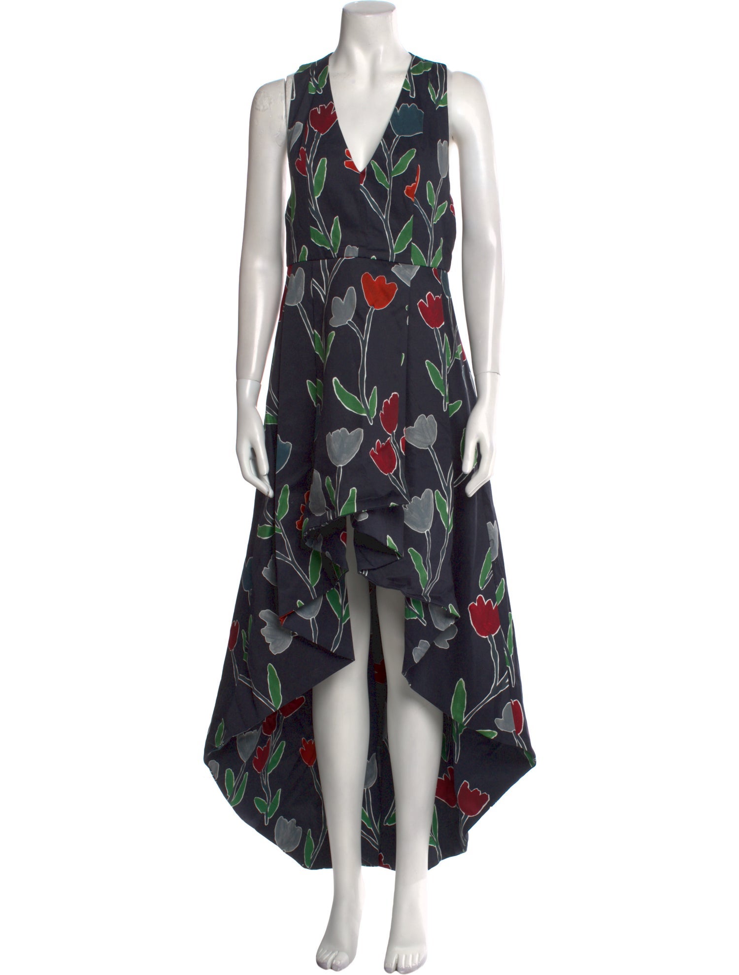 Alice + Olivia Floral Print Long Dress
