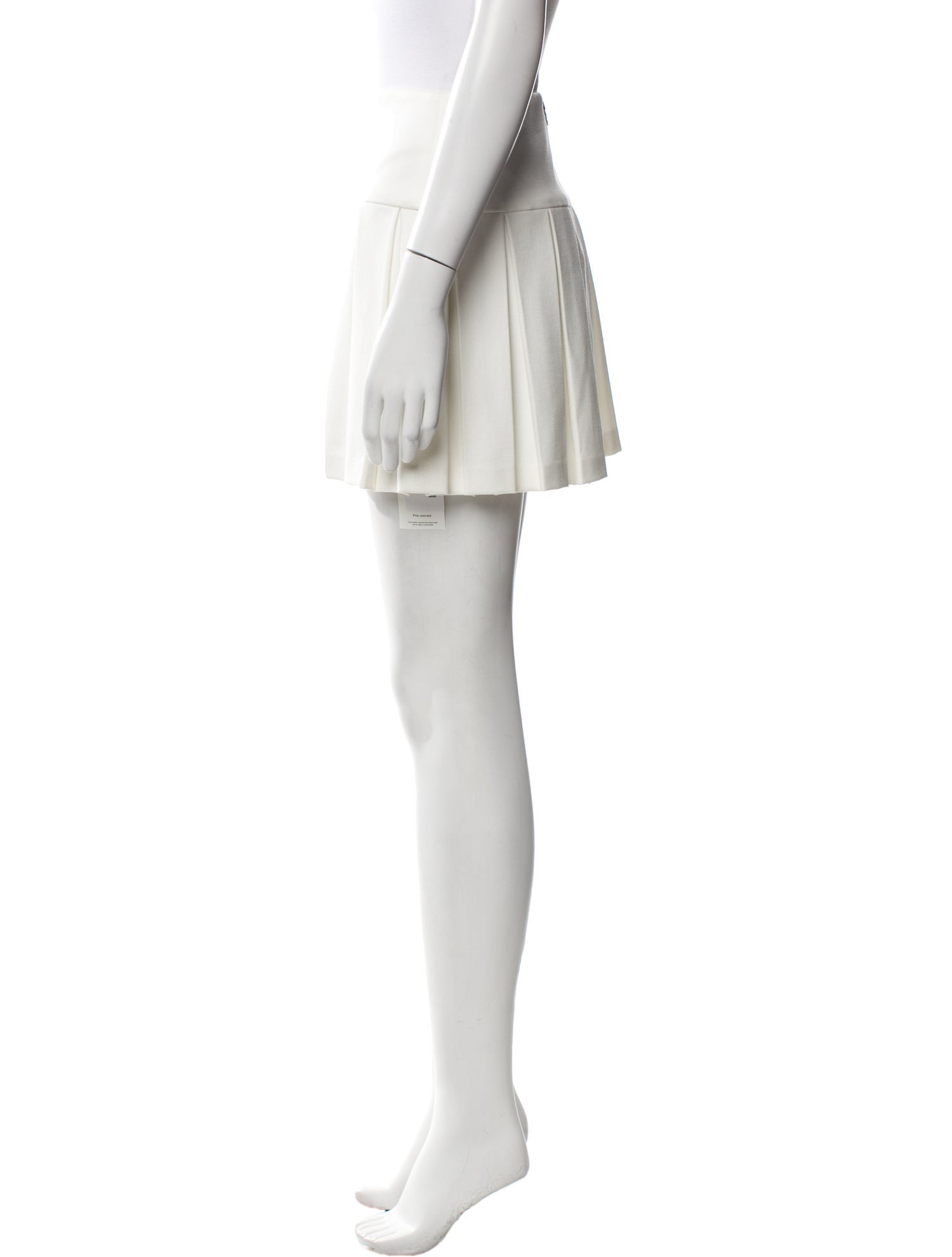 Alice + Olivia Pleated Accents Mini Skirt