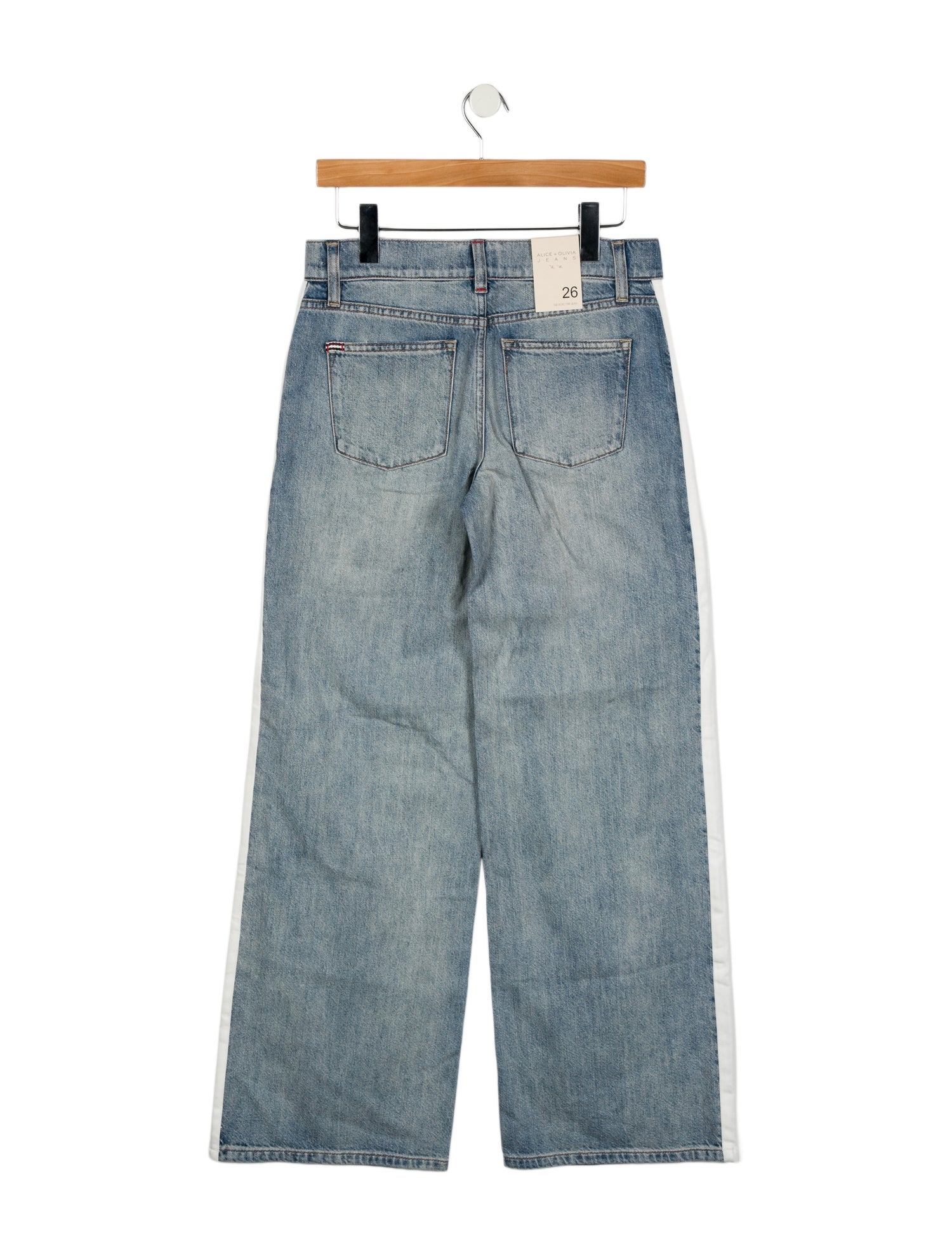 Alice + Olivia Mid-Rise Wide Leg Jeans w/ Tags