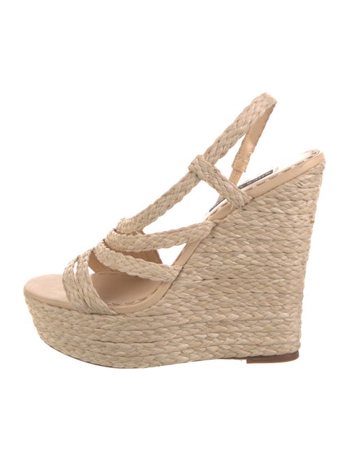 Alice + Olivia Straw Espadrilles