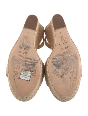 Alice + Olivia Straw Espadrilles