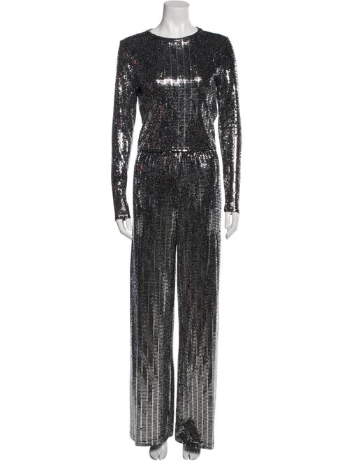 Alice + Olivia Sequin Embellishments Pant Set