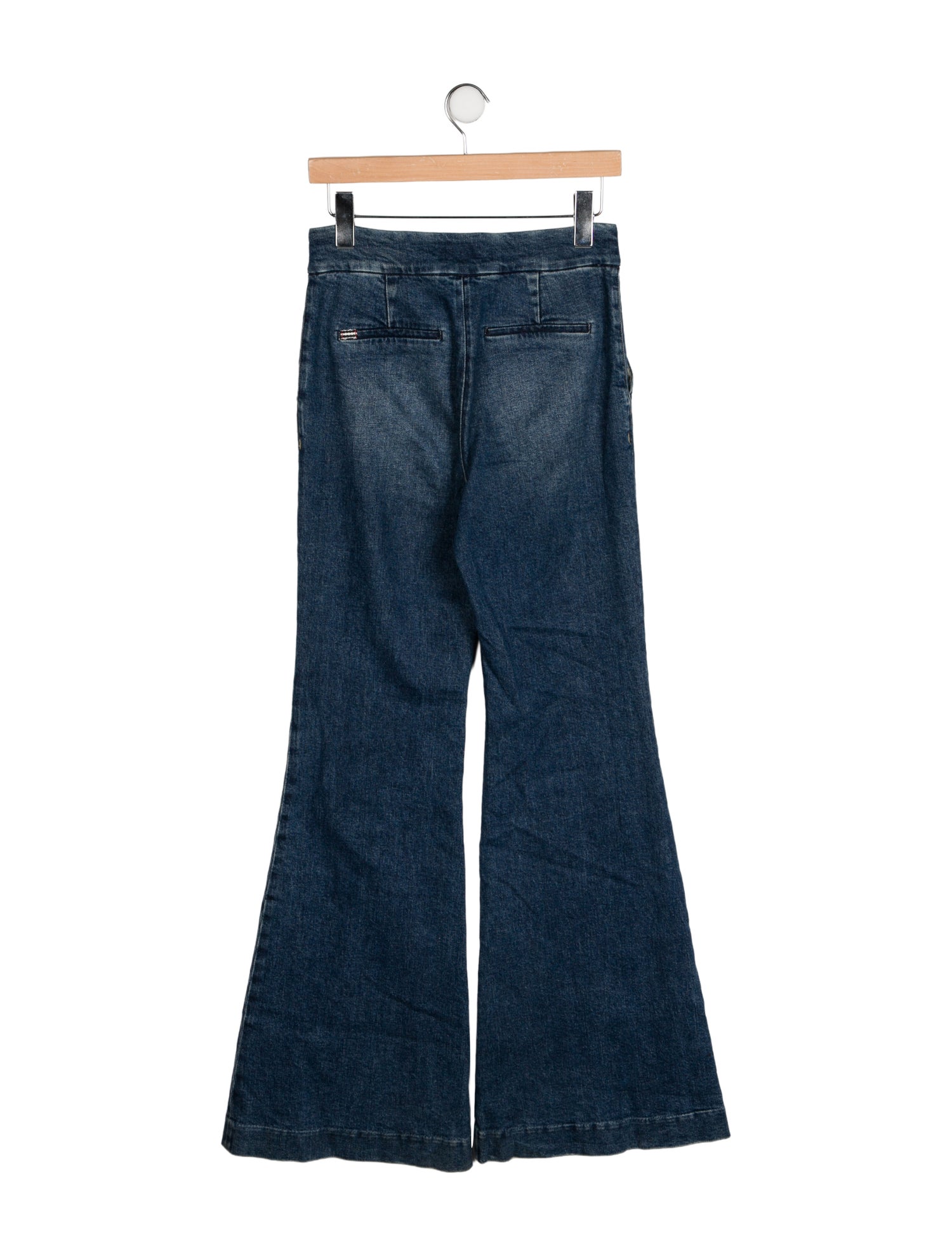 Alice + Olivia Mid-Rise Wide Leg Jeans