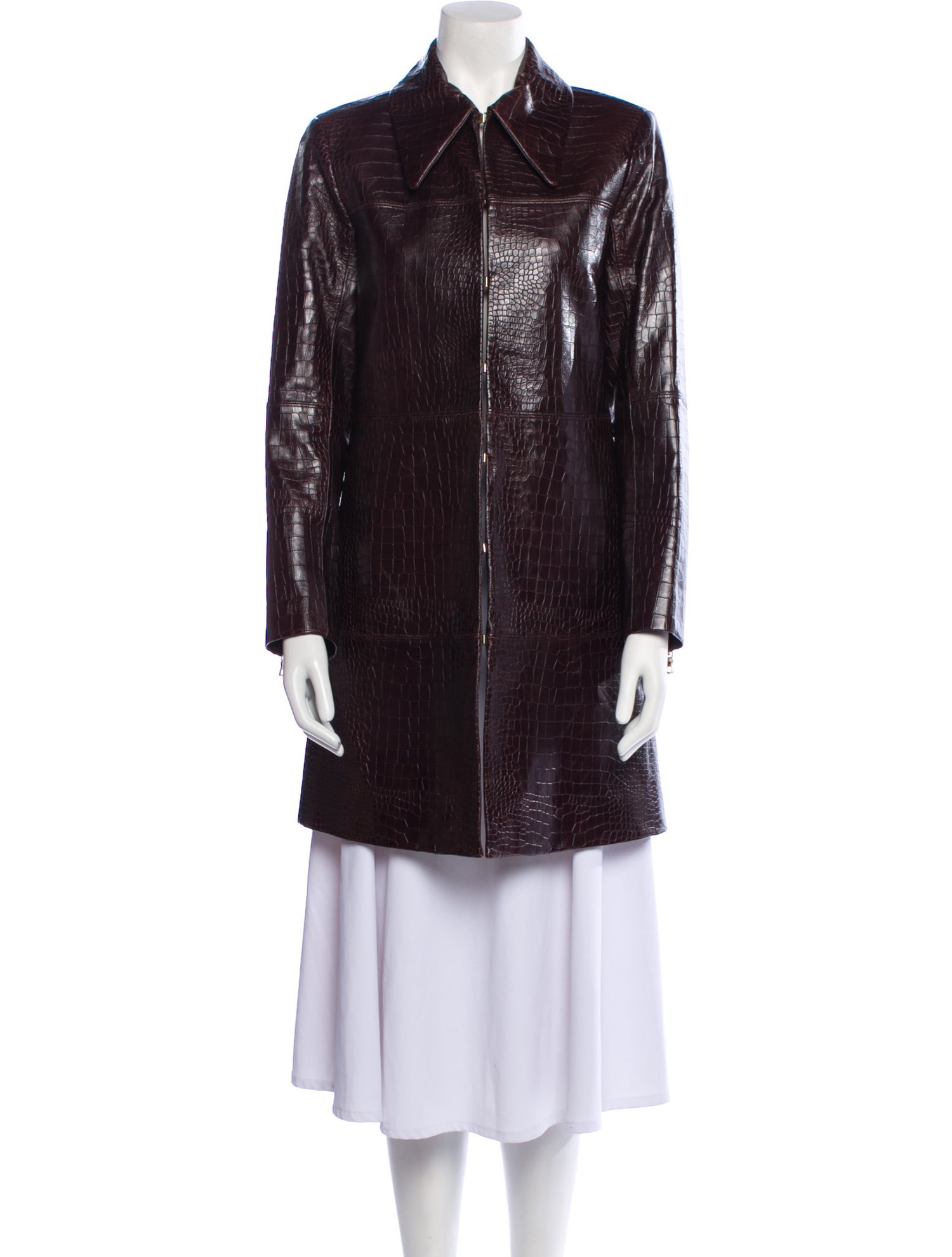 Alice + Olivia Leather Faux Fur Coat