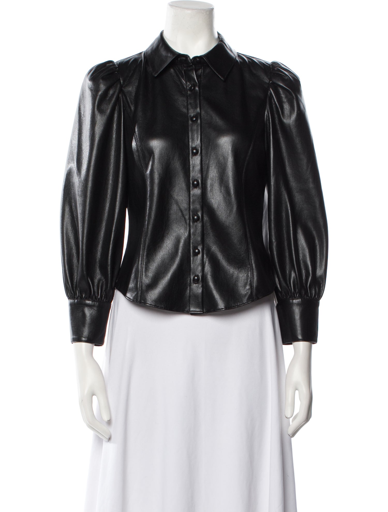 Alice + Olivia Three-Quarter Sleeve Button-Up Top w/ Tags