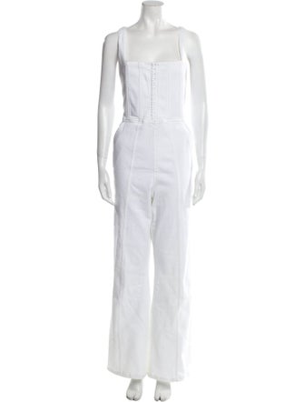 Alice + Olivia Square Neckline Jumpsuit