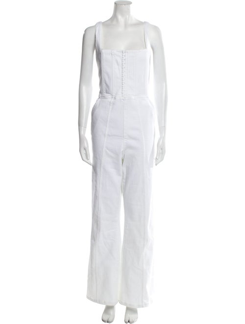 Alice + Olivia Square Neckline Jumpsuit