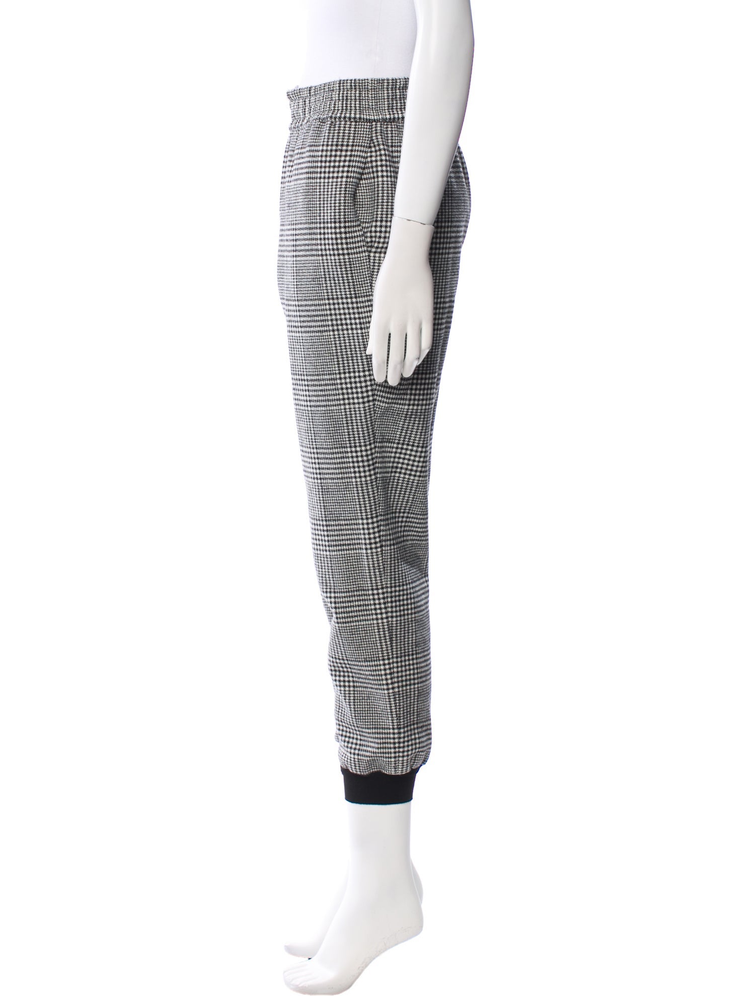 Alice + Olivia Plaid Print Skinny Leg Pants