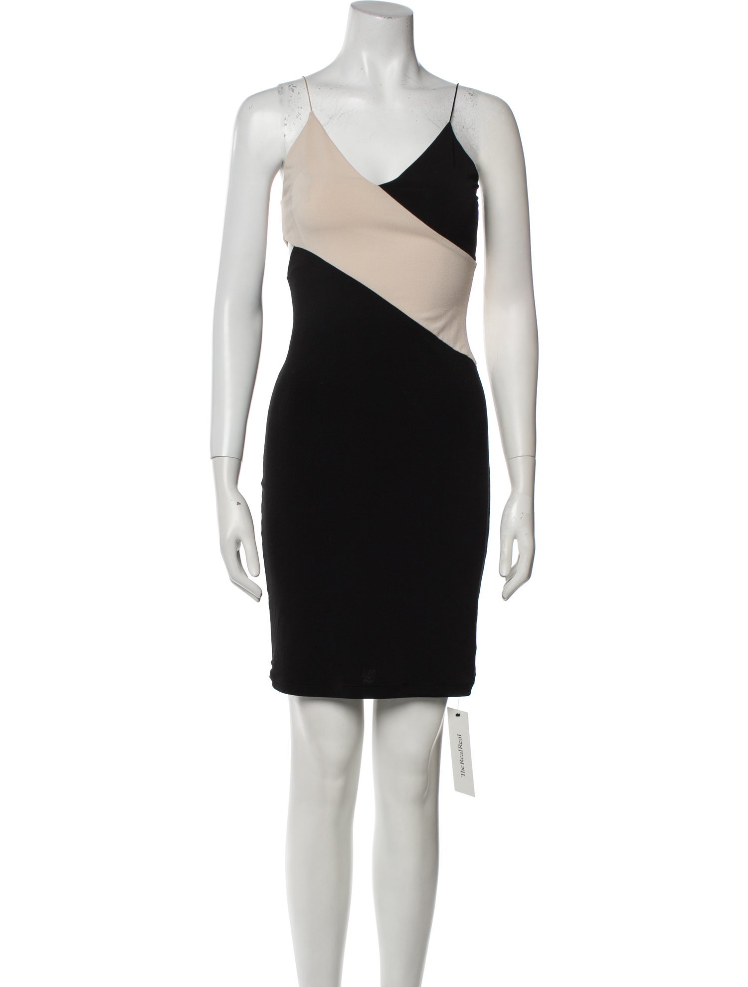 Alice + Olivia Colorblock Pattern V-Neck Tunic