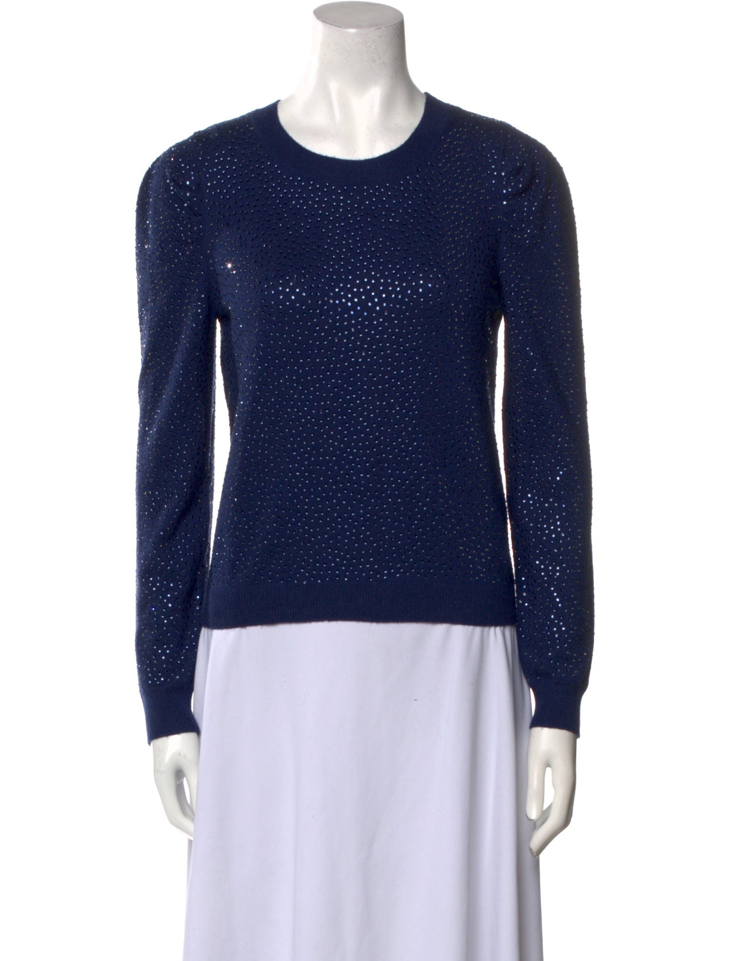 Alice + Olivia Angora Crew Neck Sweatshirt